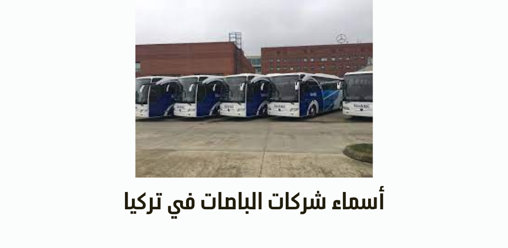 أسماء شركات الباصات في تركيا